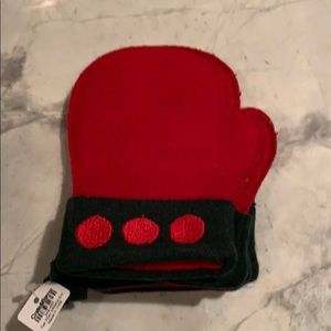 Crate and barrel mitten silverware holder